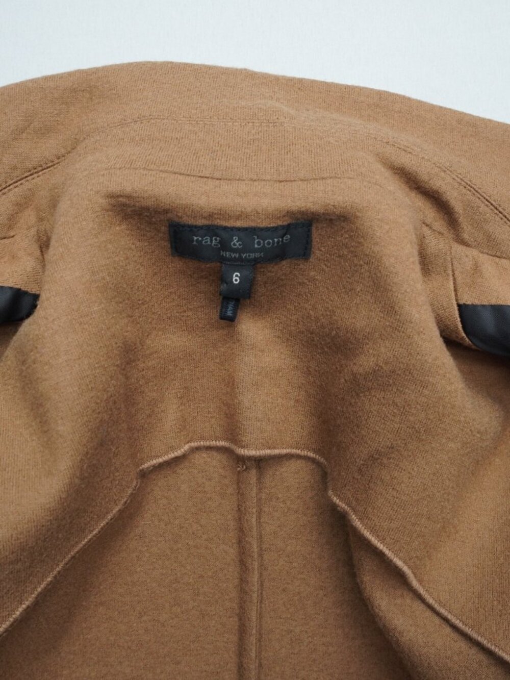 Rag and Bone Slade Wool Blazer in Dark Camel Size 6 - Picture 7 of 13